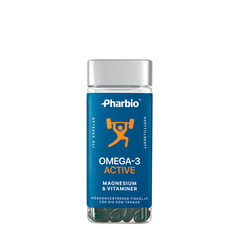 Pharbio Omega-3 Active, 120 kapsler
