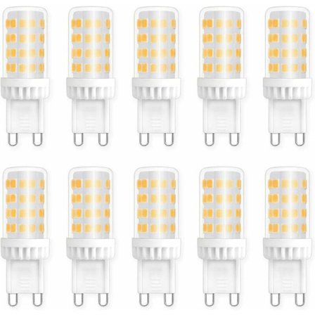 G9 5W LED-pærer, svarende til 40W 50W halogenpære, 450LM, neutral hvid 4000K, AC 220V, standard G9-fatning, energibesparende, til loftsbelysning, 