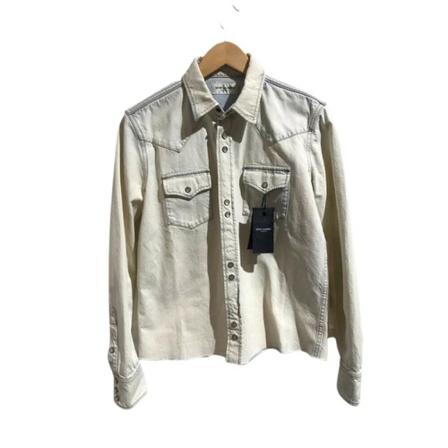 Saint Laurent Vintage Pre-owned Fabric tops Hvid, Dame