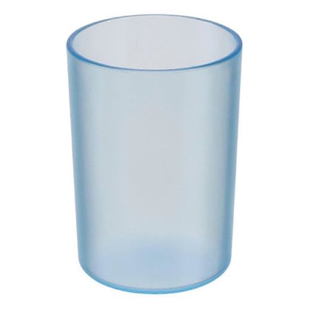 Gennemsigtige tandbørstekrus Tandbørstekrus Holdbart mundskyllekrus Kreative vanddrikkekrus til voksne børn (blå)