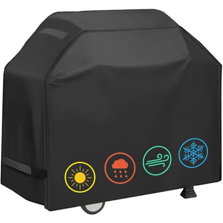 Grilltrekk, Vanntett Grilltrekk, 58 Tommer Ripstop og UV-Bestandig Grilltrekk for Gassgrill Kompatibel med Weber Char-Broil Nexgrill Griller og Mer