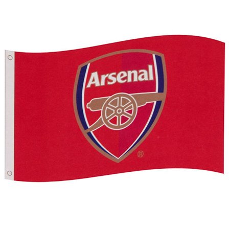 Arsenal FC Core Crest Flag One Size Röd