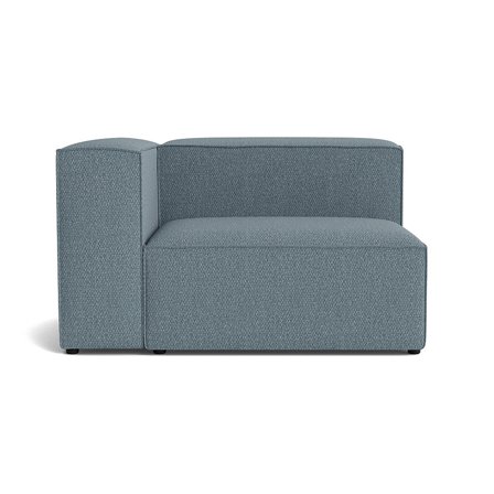 Luksus Lissabon XL hjørnemodul, venstrevendt - Nordic Blå - 130x100x72cm - Holdbar Kvalitets Sofa med mange lag skum & stærk krydsfiner ramme