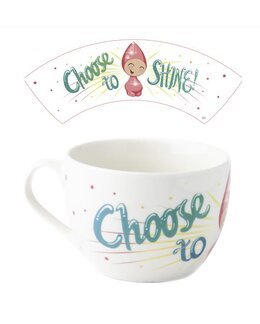 Krus Porcelæn Choice to shine Hvid