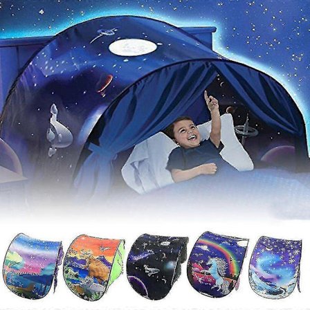 Fancy Dream Tents Barn Enhörning Rymd Hopfällbart Tält Inomhus Sängtält -Sy