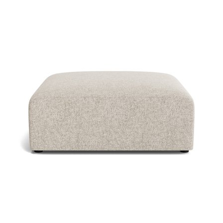 Soma Pouf Hocker in Genesis Grau/Beige, moderner Stil, bequeme Polsterung für hohen Komfort, zeitloses Design, quadratische Form, Höhe 43cm