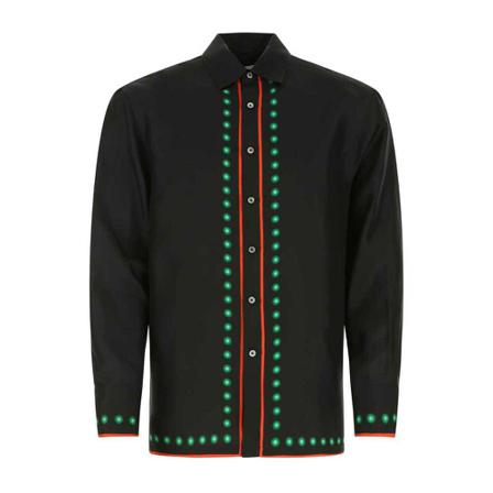 Lanvin, Casual Shirts Zwart, Heren, Maat:M