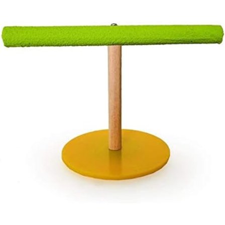 Legetøj til kæledyrsfugle, papegøje-hvilelegetøj, kontor-bordplade, træ, frostet stativ, fugleperche, legestøtte til fugle