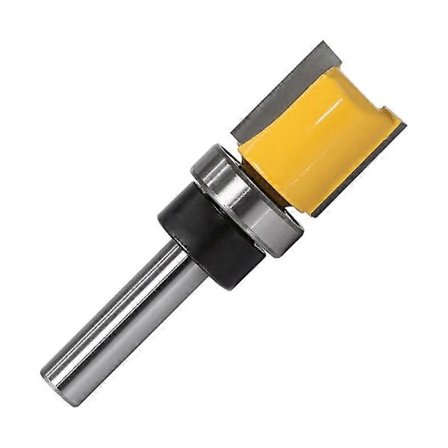 1 kpl 8 mm:n varren mallineen viimeistelysarana jyrsinterä suora päätyjyrsin trimmeri puhdistus tasoleikkaus tappileikkuri puuntyöstöön [HK]