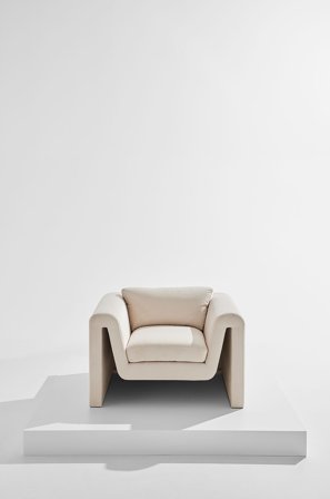 Pastill - Mika lenestol - Hvit - Lenestoler - Fra Homeroom