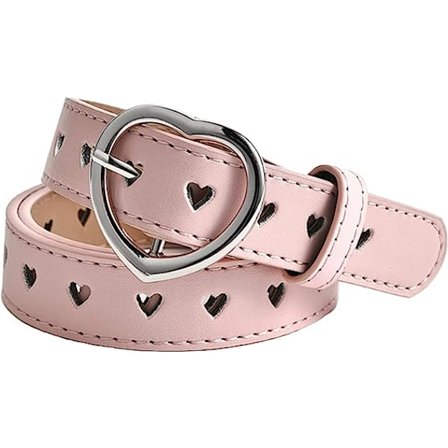Pige Læder Bælte Livrem Hjerte Metal Spænde Livrem Læder Bælte Bælte Tilbehør Kvinde