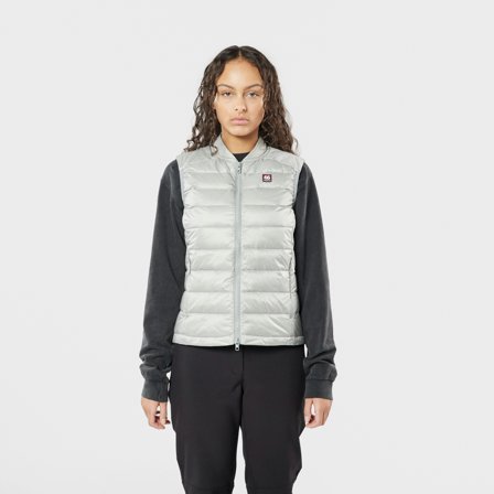 66 North women's Women's Keilir Down Vest Jackets & Coats - Grey Sky - 2XL