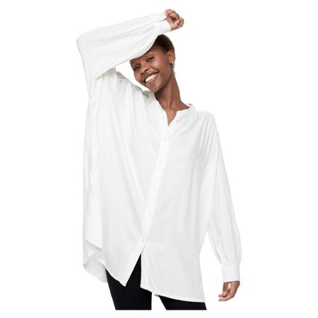 Moshi Moshi Mind Auora Shirt Twill Hvid, Dame Skjorter