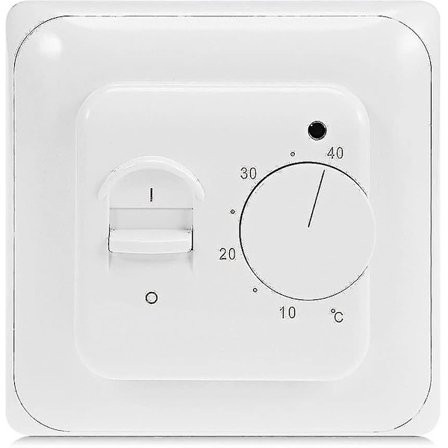 Manuell Elektrisk Gulvvarme Termostat Med AC 220V 16A Sonde, Mekanisk Gulvvarme Termostatstyring