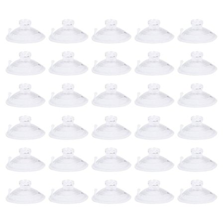 30 stk. kraftige sugekopper i glas, små sugekopper i glas, sugekopper til glasborde, sugekopper til balloner, mini {DB}