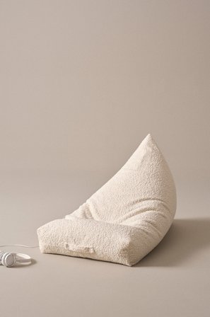 Jotex - Mini Sakkosekk Naturhvit - BEAN - Kjøp Sittepuffer hos Jotex