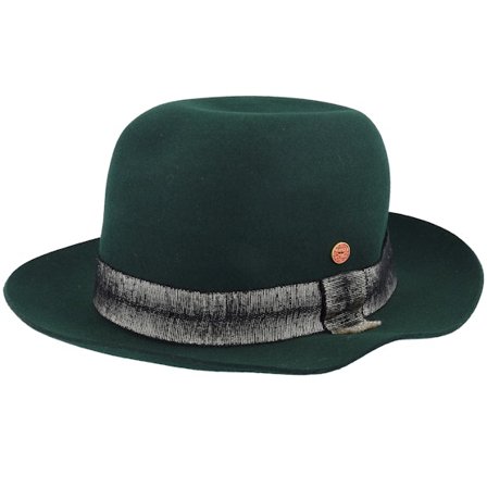 Mayser - Grün Fedora Hut - Victor Wool Soft Bottle Fedora @ Hatstore