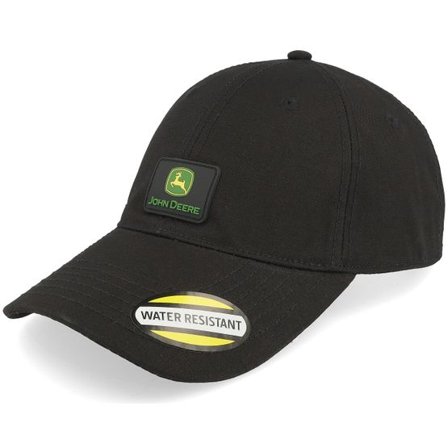 John Deere - Svart unconstructed Keps - Water Resistant Black Dad Cap @ Hatstore