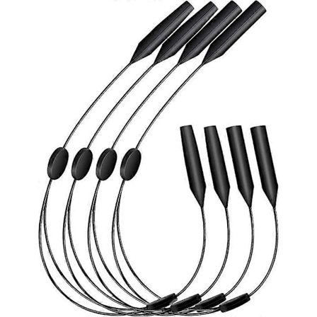 Justerbar Brilleholder, [Pakke med 4] Universal Sports Brilleholder, Unisex Solbrillegjør, Sikkerhetsbrilleholder