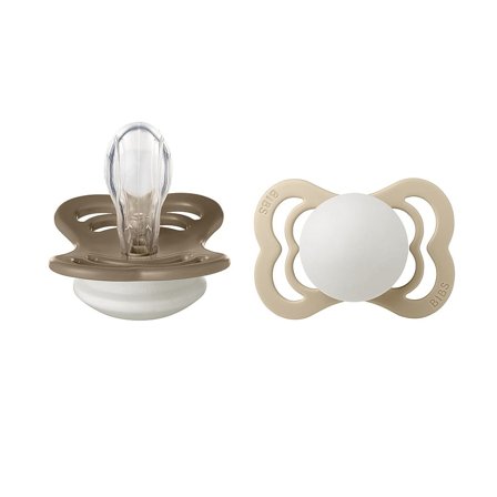 BIBS Pacifier Supreme 2-Pak Silicone Size 1, Børn & Forældre, Sutter, Silikonesutter