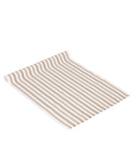 Löpare randig Nina Sand - 35x120 cm - Fondaco