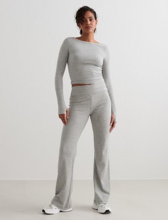 aim ́n Ease Ribbed Pants - Grey - S