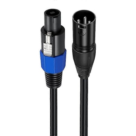 Speakon-liitin uros - XLR 3-nastainen uros kaiuttimen jatkojohto mikrofonijohto