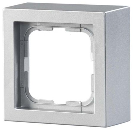 ABB Impressivo Korotuskehys alumiini 1-paikkainen, Kytkimet & pistorasiat