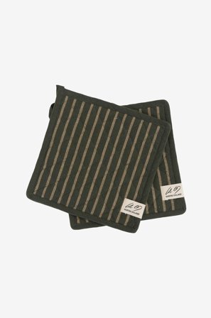 Gustav Ovland - Grytekluter Akira 2-pakning - Grønn - Grytekluter - 25X25 - Fra Homeroom