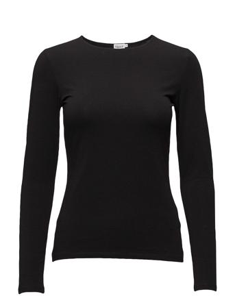 Cotton Stretch Long Sleeve T-shirts & Tops Long-sleeved Musta Filippa K