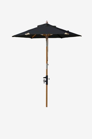 Cinas - Parasol (altan) Ø1,8 m polyester - Sort - Parasoller - Fra Homeroom