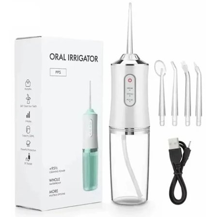 Dental Water Flosser Spotlight – Professionell och Bärbar Oral Irrigator för Friskare och Vitare Tänder Vit