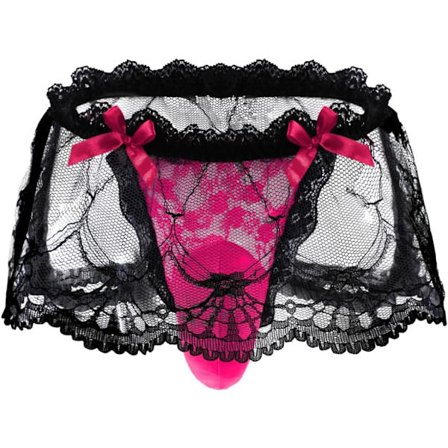 2025 Seneste Model Herre Blonde Sexet Undertøj, Sissy Pose Undertrusser Femboy Til Mænd, Lavtaljet Sløjfe Lingeri