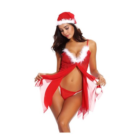 Julekostyme Rollespill Sexy erotisk undertøy
