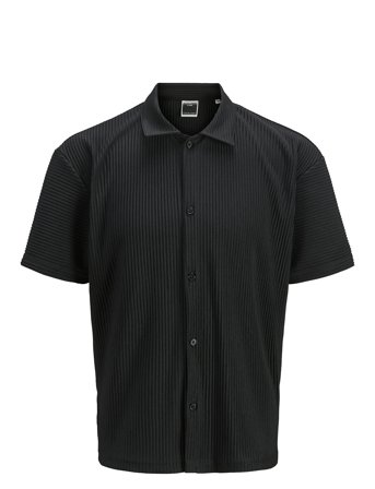 Jcointerlude Plisse Shirt Ss Black Jack & J S