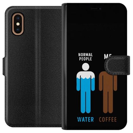 Yhteensopiva Lompakkokotelo Apple Apple iPhone XS Max Tavalliset ihmiset kastelevat minua kahvi rauhallinen minimalistinen kuva ideaali kahvin ystävi