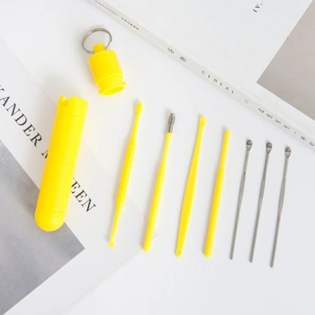 5-9 stk./sett Ørevoksfjerner Ørerensesett Øreplukker Øreplukker Ørerenseskje Ørepleie Renseverktøy for voksne Ørepleiesett