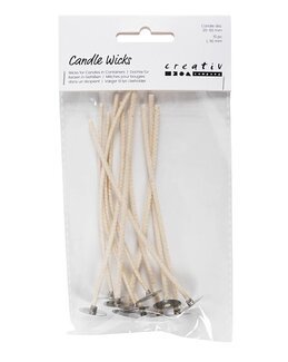 Dochte für Kerzen in Behältern 10 Stück