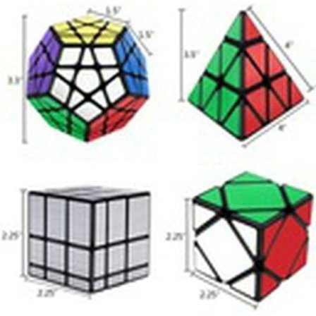 Rubiks kube sett svart 4 pakning