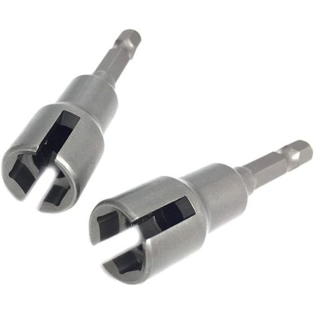 (2 stk) Power Vingemøtrik Driver Sæt, Slot Vingemøtrikker Borbit Sokkel Nøgler Værktøjs Sæt, 1/4" Hex Skaft Bor Bits til Panel Møtrikker skruer øje 