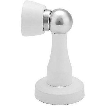 Magnetisk dörrstopp i massivt rostfritt stål, vit