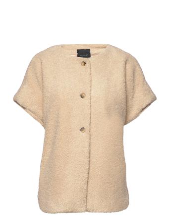 6326 - Mouna Outerwear Faux Fur Beige SAND