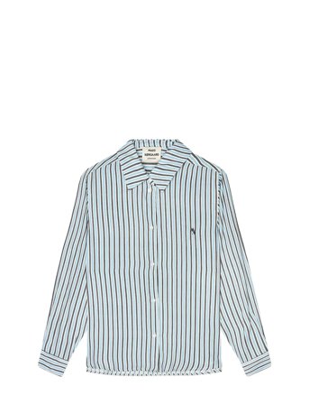 Mads Nørgaard | Delicate Twill Crane Shirt Aop | 42