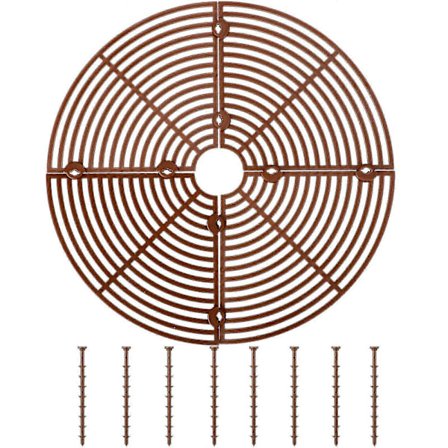 Jorddekke for Plantepotter - Avviser Katter fra Planter - Beskytter Innendørsplanter Brown_yux