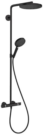 Hansgrohe Raindance Select S Takduschpaket matt svart, 150 c/c, Badrum