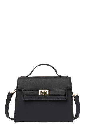 Å WOMAN Handväska med metallspänne LEAH Handväskor Svart ONESIZE