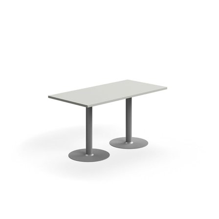 Table VERTICUS, 1400x700x720 mm, light grey/silver
