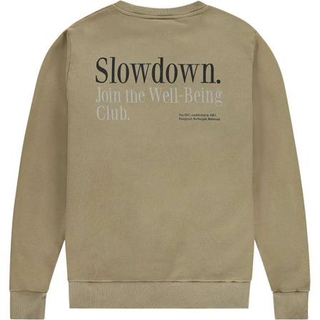 Kultivate Sweat club sponge khaki , Beige , Heren , Maat: M
