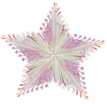 Hjemmefest Taklampe Femstjerners Hengelampe Juletrærpynt Julepynt Femstjerne+Femstjerne