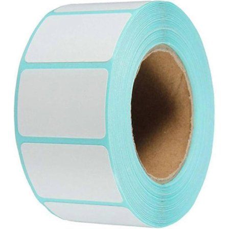 Set med 800 självhäftande vita etiketter, 60 mm x 30 mm, för frysta burkar Printer Edition [DB]